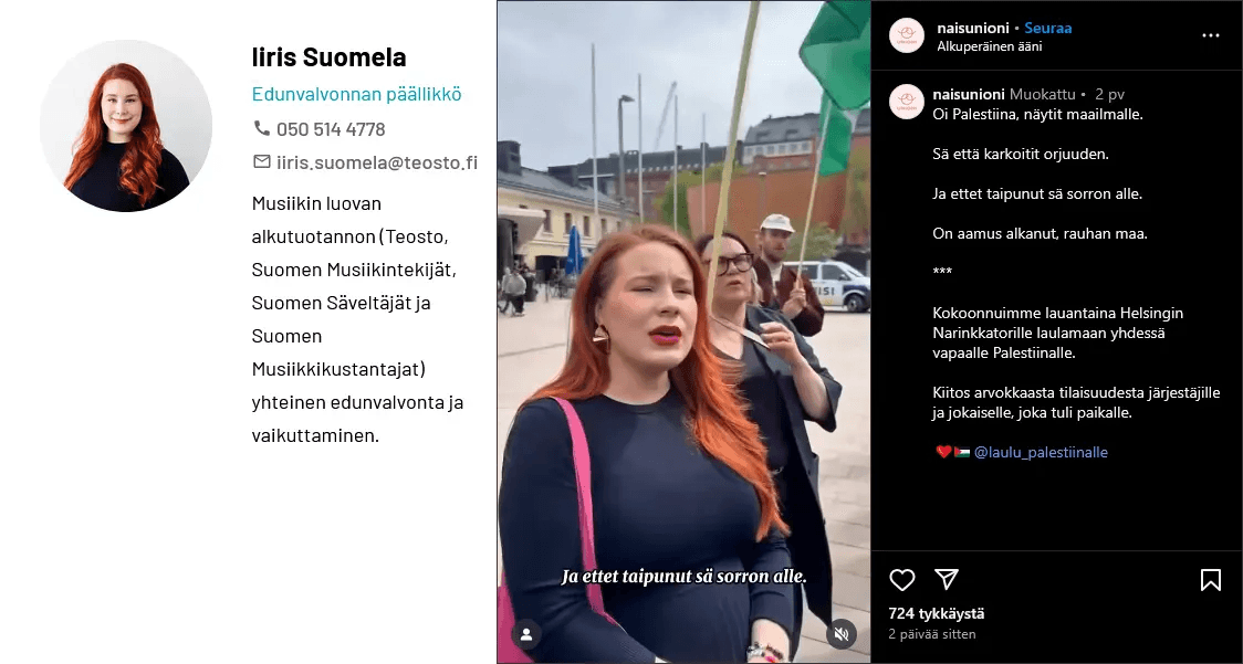 Iiris Suomela Teosto Edunvalvonnan päällikkö